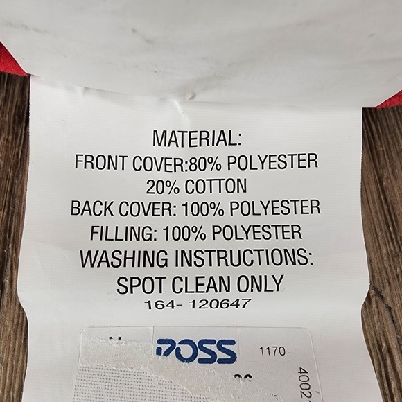 Candy Cane Christmas‎ Holiday Pillow Plush Red White Striped Decor 24 Inch - Picture 8 of 11